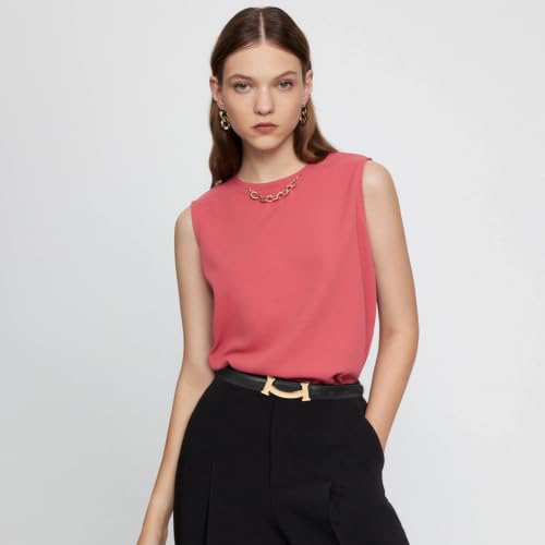 Image of Women's Leather Belt with Buckle - Ideal for Dresses, Jeans, and Coats