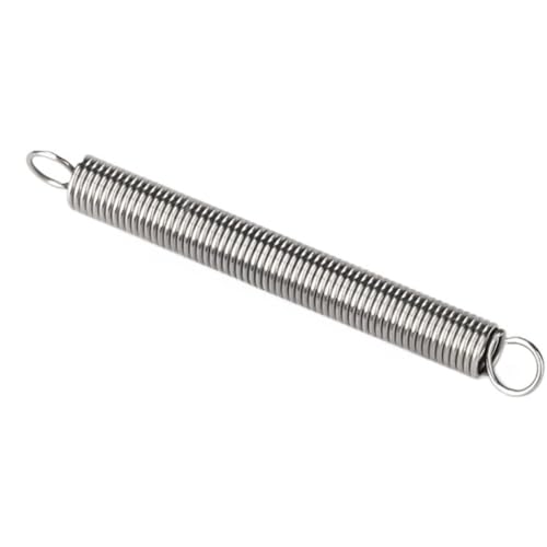 2pcs Mechanical Extension Springs, Ring Hook SS304 Tension Spring, Stainless Steel Wire Diameter 1.2mm Pullback Spring(110MM*10MM)