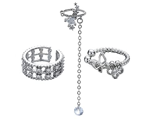 Clip de cartilage sur l'enveloppe de manchette petite aucune manchette femme adolescente en argent sterling 925 Non percé minimaliste élégant géométrique goutte Dangle Cover