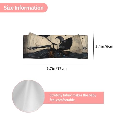Anchor Crow Bow Hair Accessories, Children's Elastic Bow Headband 0-6 Months, Newborn, Baby, Toddler Hair Accessories3