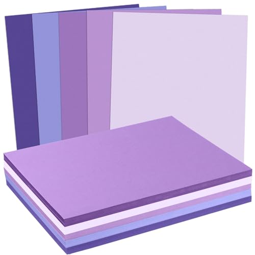 MixTeach Assorted Purple Cardstock 240 Sheets