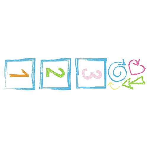 RoomMates Hopscotch Peel and Stick Giant Wall Decals, Pink, Orange, Yellow, Green, Blue - Image 2