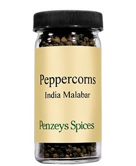 Whole Malabar Indian Black Peppercorns By Penzeys Spices 1.9 oz 1/2 cup jar Pack of 1