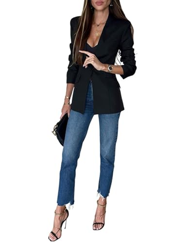 Veste de costume femme personnalisable en blazer chic à un bouton