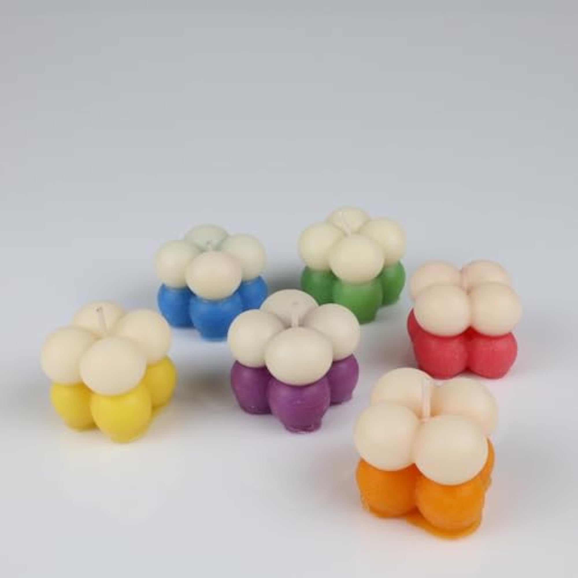 Small Bubble Soy Wax Scented Candle Multi-Pack of 6