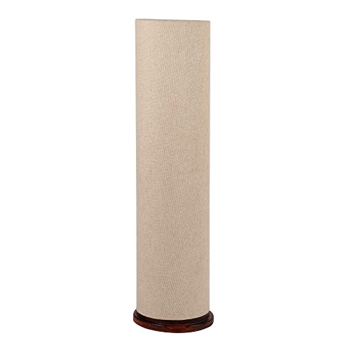 Image of Cylinder Shape Wooden Base, Corner Decorative Floor lamp, Bedroom, Living Room, Home Decor, Pack of 1 (Beige)