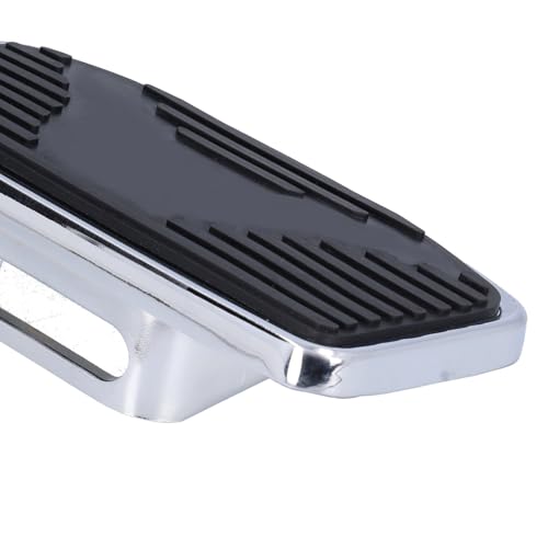Aramox estribos traseros para motocicleta, reposapiés para ATV, estriberas traseras para pasajero, para plataforma de motocicleta, kit de pedales, acero de metal pesado + ajuste de goma para VTX1300 V