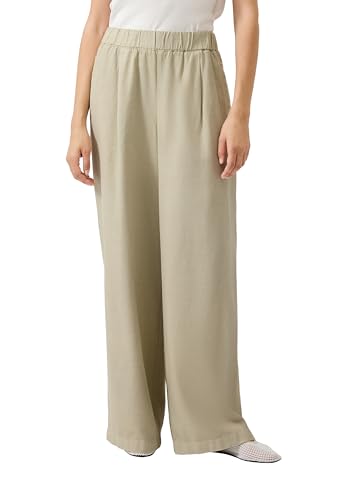 Pantalon plissé s.Oliver coupe ample pour camoufler les formes avec style