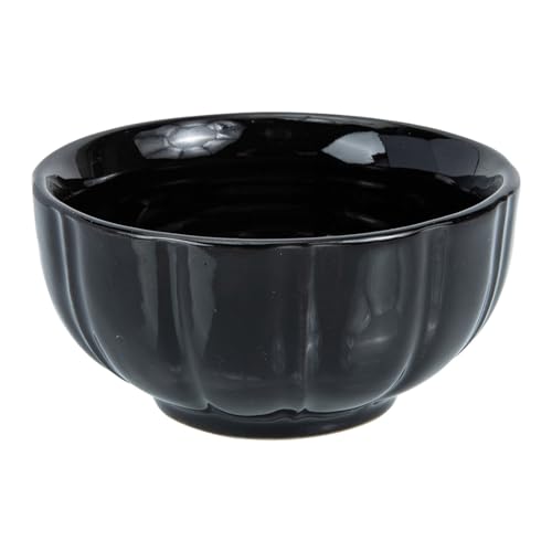 CHILDWEET Taza de Té de Cerámica Negra de 100ml Fondo Sólido y Proceso de Molienda Fina para Té Oolong en Hogar o Templo