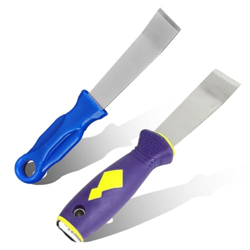 UHANBUT Wheel Weight Remover Auto Tire Repair Tool with Non-Slip Grip for Removing Adhesive Stick-On Wheel Weights Universal Tire Balancer Scraper for Most Vehicles (2PCS)