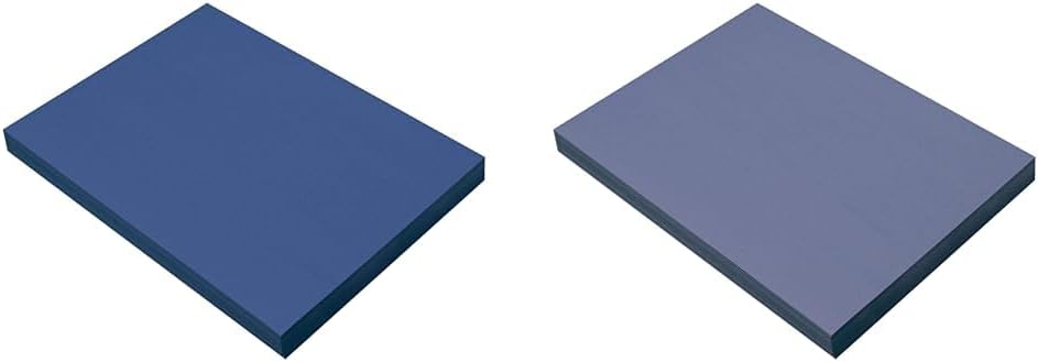 Prang Construction Paper Bundle, Bright Blue & Blue, 9" x 12", 100 Sheets Each