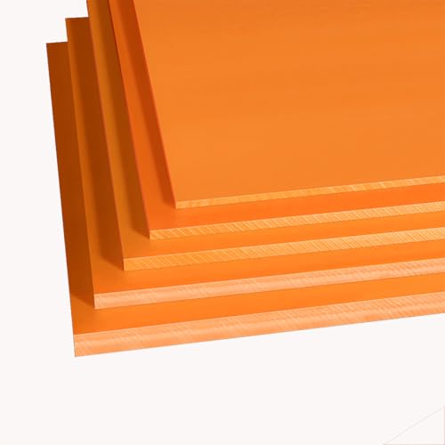 LAETYUON 2pcs Orange Phenolic Sheet PCB Drilling Pad Material Industrial