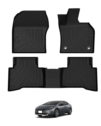 Mixsuper 新型 プリウス 60 フロアマット 立体カーマット PRIUS60 ZVW60 ZVW65 MXWH60 MXWH65 3Dフロアマット 防水マット 2023年1月～ プリウス カスタムパーツ TPE素材 車種専用設計 防水性 耐摩擦 耐汚れ 耐候性 難燃性 カー用品