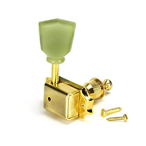 WGOEODI Ensemble de Mécaniques pour Guitare Vintage, Clés de Tuning Pegs 3L3R,Gold,As Shown - Les Beatles, Paul McCartney, John Lennon, RIngo Starr, George Harrison WGOEODI Ensemble de Mécaniques pour Guitare Vintage, Clés de Tuning Pegs 3L3R,Gold,As Shown – Image 4