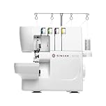 SINGER S0100 Metal Frame Serger with Accessory Kit | Overlock Machine with 6 Built-in Stitches, 2-3-4 Thread Capability, Adjustable Tension & Stitch Length, 1300 Stiches per Minute & Differential Feed