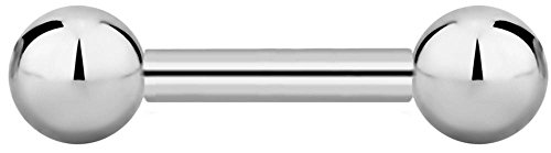 14g-16g Internally Threaded Titanium Straight Barbell Body Piercing Jewelry (Sold Individually)