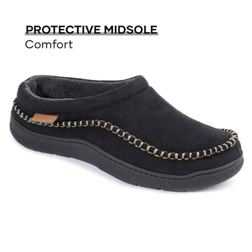 Image of Zigzagger Men's Slip On Moccasin Slippers Indoor Outdoor