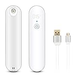 Dkinghome Lámpara Desinfectante UV, Lámpara Germicida Ultravioleta Portátil con Carga USB, luz Desinfectante Multifunción para Todos los Teléfonos Inteligentes, Joyas,Relojes, Gafas, Llaves (Blanco)