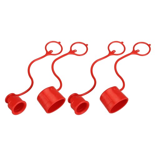 uxcell 2Set Hydraulic Coupler Dust Cap and Plug for 3/8"Flat Face Couplers