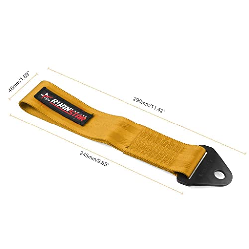 Gazechimp Car Automotive Tow Strap Set Front/Rear Bumper Hook, Gold #TOP4