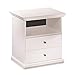 Bowery Hill 1 Drawer Wood Nightstand in White