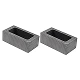SOLUSTRE 2st Gießen Von Metallformen Gussform Barrenform Zum Schmelzen Schmelzende Raffinationsform Schmelzformen Kokillen Zum Gießen Von Metall Gießformen Hohe Dichte Suite Graphit