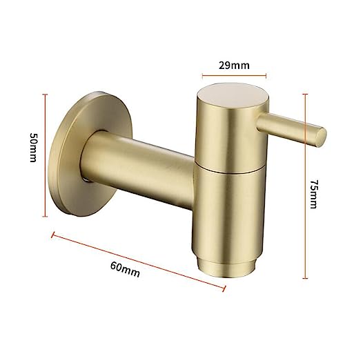 Grifo para lavabo de latón oro cepillado de diseño exclusivo 4