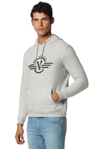 Image of Van Heusen Men Polycotton Hooded Neck Sweatshirt