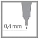 Fineliner - STABILO point 88 - Einzelstift - pflaume