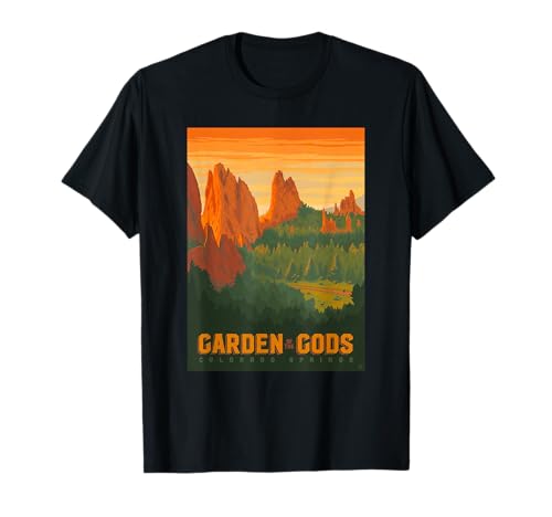 Colorado Springs Garden of The Gods Graphic Design T-Shirt