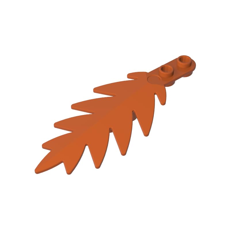 XYEIUGO GDS-1440 6148 Ornaments Plant, Palm Leaf Small, Dark Orange, 50 PCS — image 1