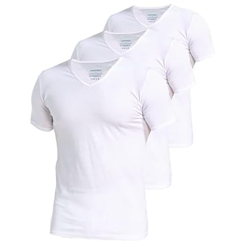 Comfneat Men's V-Neck Stretchy Undershirts 3-Pack Cover