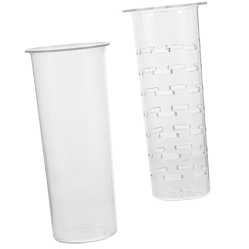 STOBAZA 2 Piezas Infusor para Dispensador de Bebidas Colador Desmontable de Acrílico para Fruta y Cilindro de Hielo Compatible con Jarra de Cuadrada para Uso Doméstico