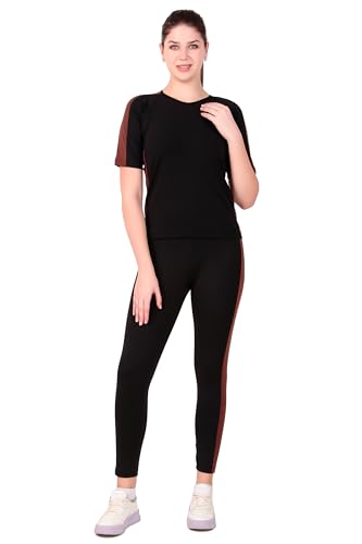 Image of Benzos Women's Body Fitted Gym Running Sports Track Suit | Regular Casual Fit | Track Suit for Girls & Women | Fabric - Polyester Blend