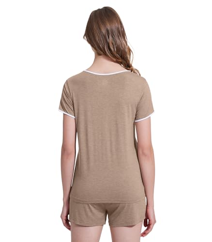 Image of WiWi Bamboo Viscose Womens Pajamas Cooling Sleepwear for Hot Flashes S-4X
