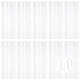 Ohiyoo 10 Stück Weiß Lametta Vorhänge 1 x 2.5M Tinsel Curtain Folien Fransen Metallic Lametta Vorhange für Geburtstag Partydekor Verlobung Hochzeit Weihnachten Neujahr Dekoration (Weiß)
