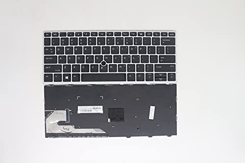 Clavier HP Elitebook 830 G5 à réparer : module US QWERTY de remplacement L13698-001
