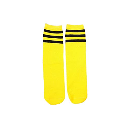Snadulor Colored Knee High Tube Socks Soccer Socks School Team Socks for 3-8 Years Old Kids Girls Boys