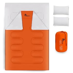 azark Premium Sleeping Bag, 350GSM, Lightweight and Waterproof, 4 Seasons of Camping, Hiking and Outdoors, Sleeping bag for Adults & Kids