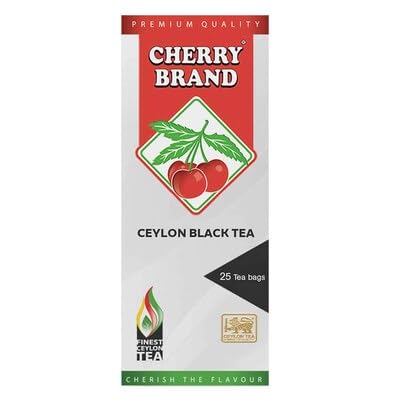 Cherry Brand Ceylon Black Tea Bag 25, Original Cherry Brand Tea Bag