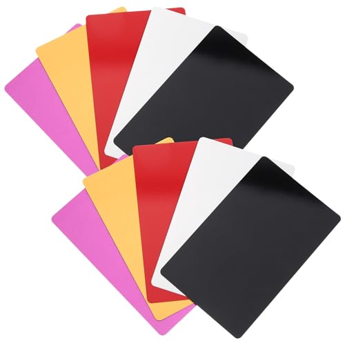 Tarjetas de visita de aluminio MAGICLULU para grabado y sublimación, acabado pulido liso, 80 uds