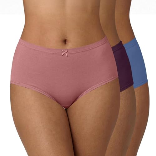 Slip en coton pour femme taille haute sans marque élastique