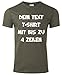 Produktbild T-Shirt Personalisieren. Tshirt selbst gestalten z.B. JGA T-Shirt mit Wunschtext auch als Mannschaftsshirts