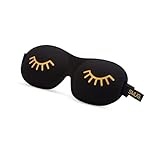SMUG 100% Blackout Sleep & Eye Mask | Eyelash Extension Friendly | Eye Masks for Sleeping | Sleep Masks for Women & Men | Straps for Dream Comfort & Adjustability | Black Wink