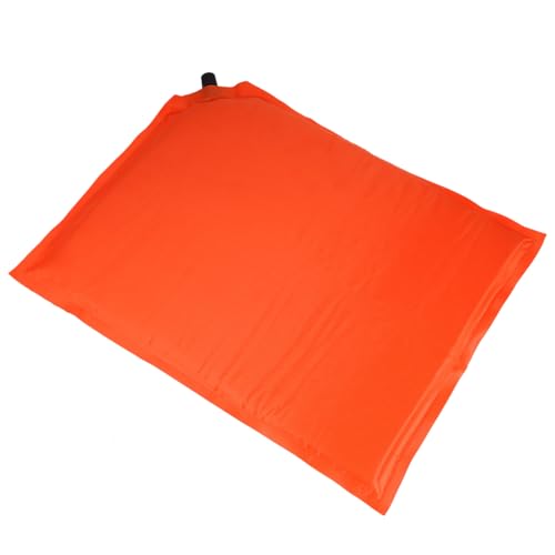 GARVALON Cojín Asiento Inflable Autoinflable Resistente al Agua para Picnic Camping Senderismo y Deportes Exterior Portátil Naranja