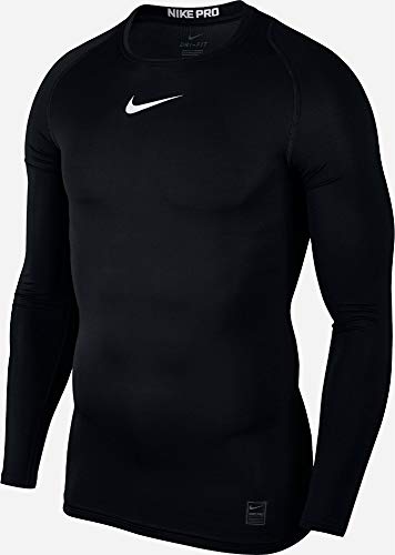 Nike Men's Pro Cool Compression L/S, Black/Dark Grey/White, XL