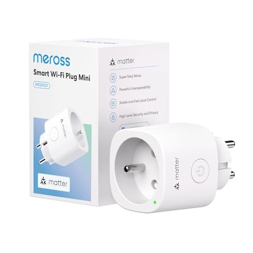 Meross Prise Connectée Matter (Type E), 16A Prise WiFi Compatible avec HomeKit, Alexa, Google Home et Home Assistant, Mesure d'Énergie pour Panneau Solaire Photovoltaïque, Commande Vocale/à Distance