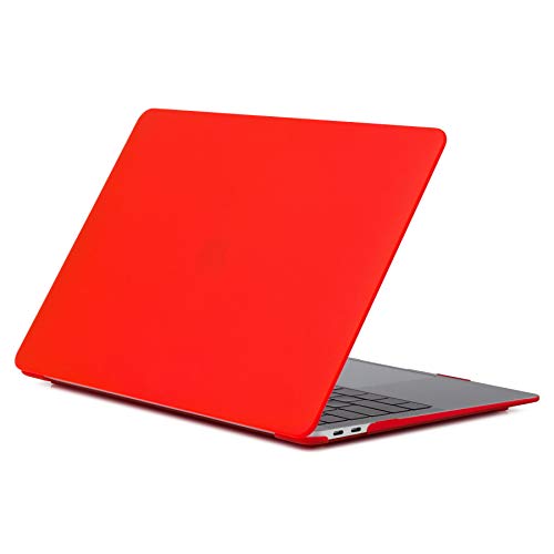 Image of Case Compatible with MacBook Air 13 inch A1466 & A1369 Older Version 2010-2017 Release Plastic Hard Shell Cover Case, Matte Red