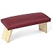 Banco de meditación, taburete de madera para meditación de rodillas, taburete de meditación, mesa de meditación plegable, taburete de meditación de yoga, cómodo asiento acolchado/A / 46 * 19 * 18cm