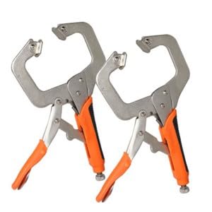 #US 2 Pack 11" C-Clamp Locking Pliers Heavy Duty C-Clamps For Wooorking Welding